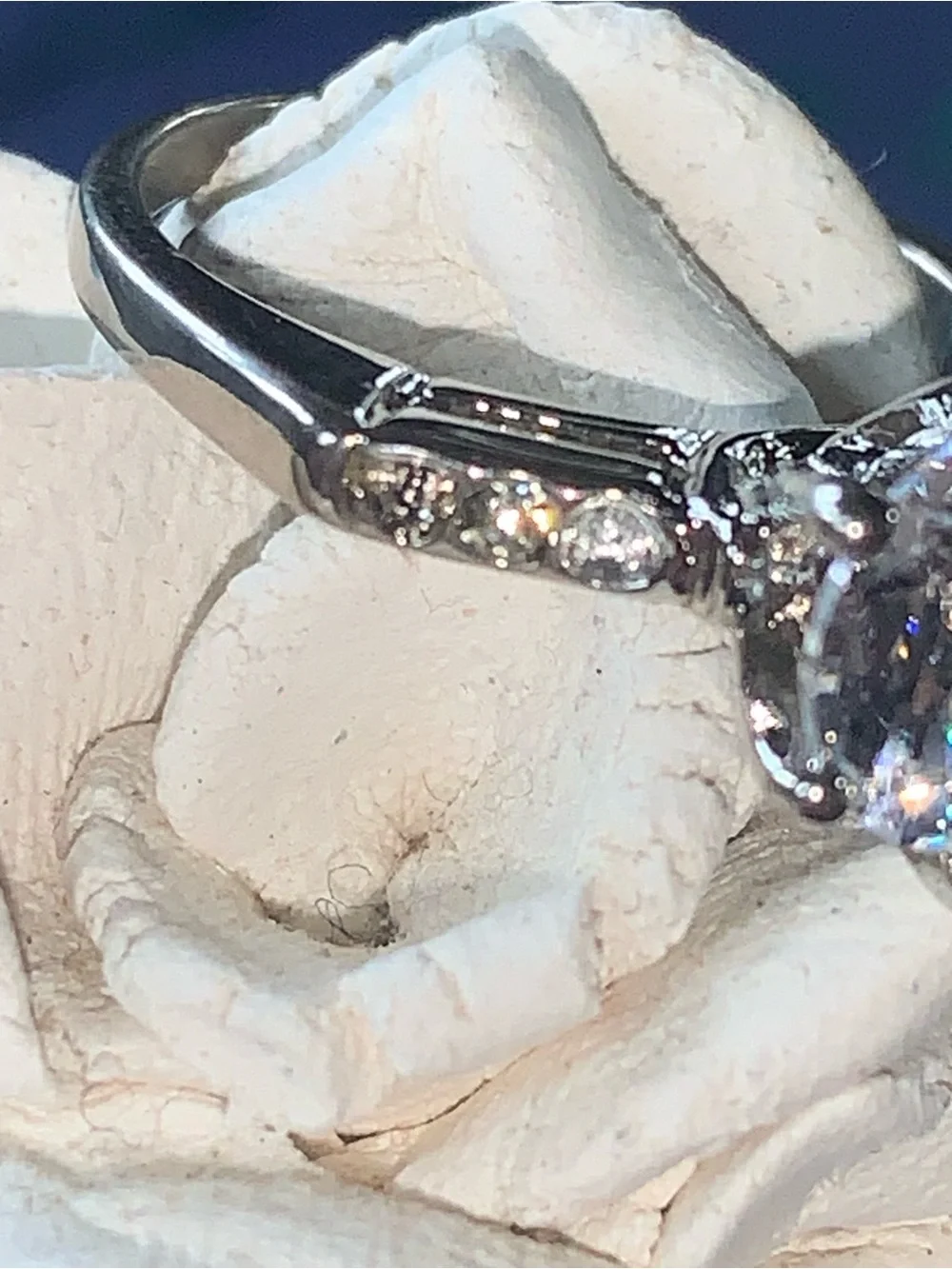 Worry Free Faux Diamond Travel Engagement Ring